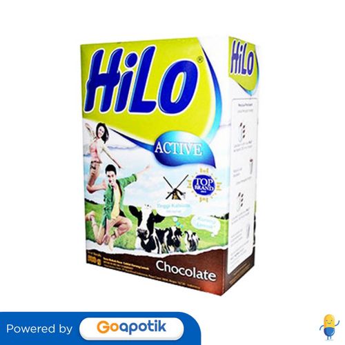 

Hilo Active Susu Bubuk Rasa Coklat 500 Gram Box
