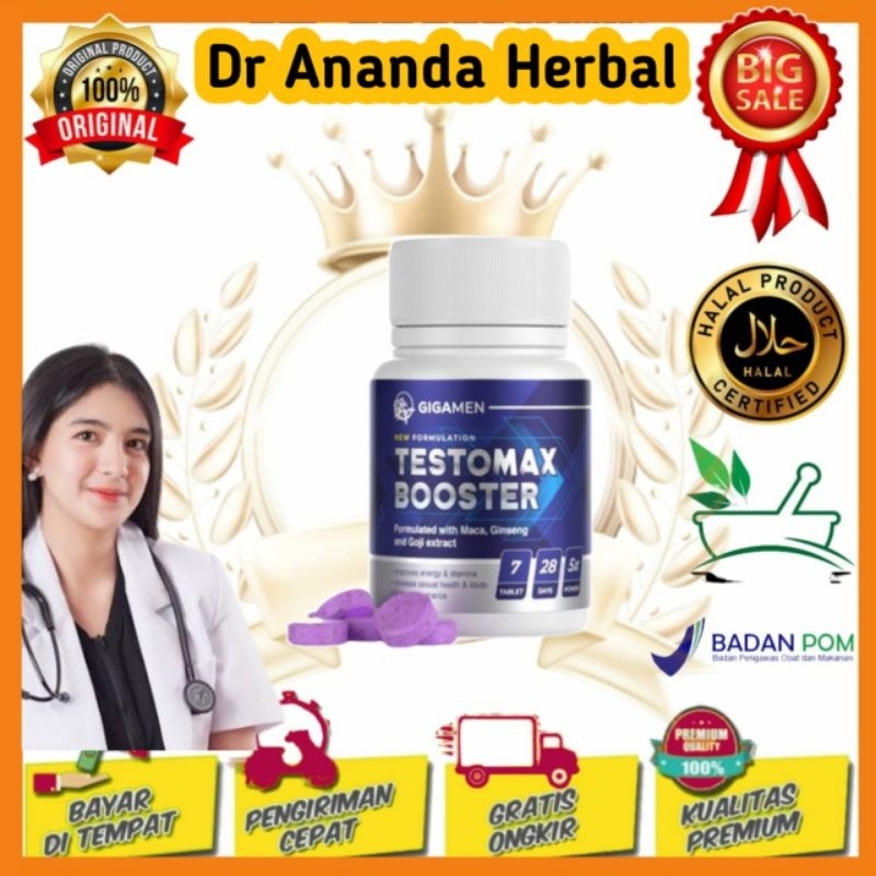 TESTOMAX BOOSTER ORIGINAL ASLI IMPORT MALAYSIA HERBAL OBAT KUAT TAHAN LAMA PRIA AMPUH