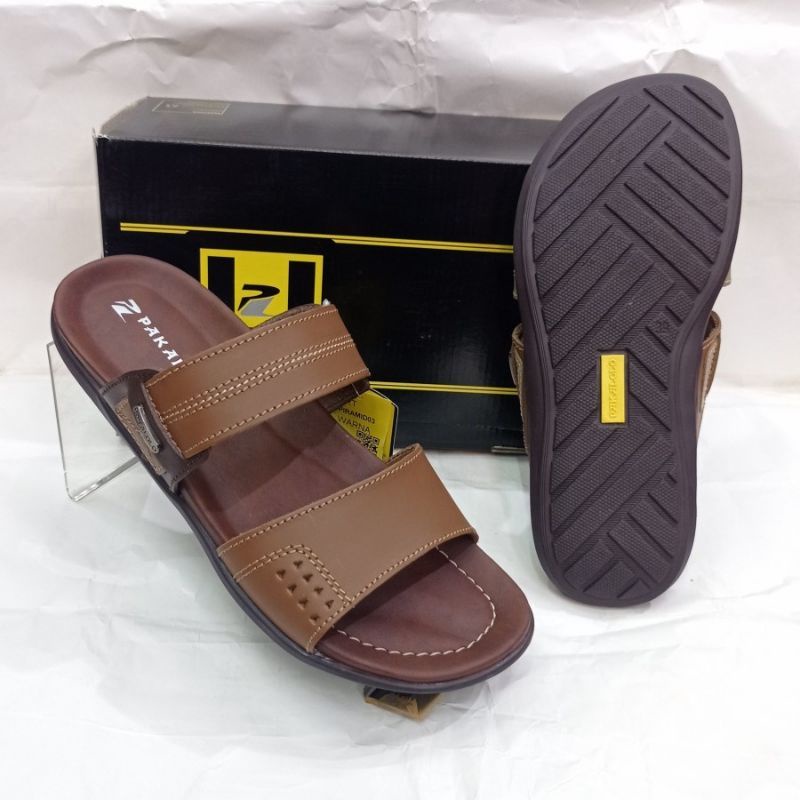 SANDAL KULIT PAKALOLO PIRAMID 03 SENDAL PRIA ORIGINAL 100%