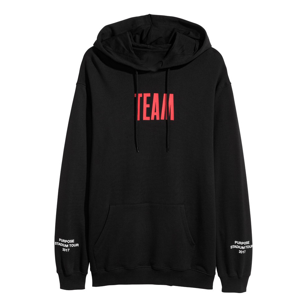 wana production Hoodie Justin Bieber Purpose Stadium Tour 2017 Team