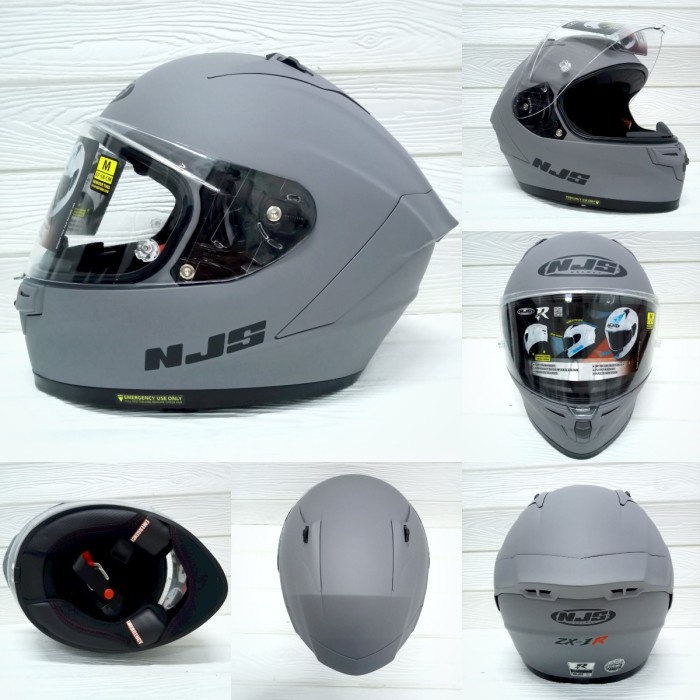 NJS ZX1 R SOLID ZX1 R POLOS NJS ZX1R STONE GREY NJS ZX1-R WHITE ZX 1R - BLACK DOFF, M