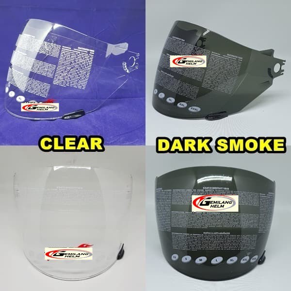 Kaca Helm Zeus 611  - Putih