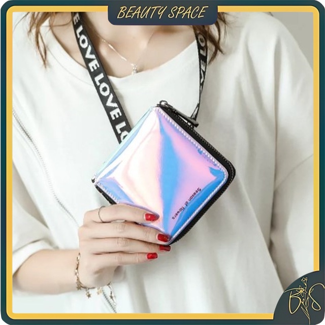 BEAUTY SPACE OFFICIAL - D1108 DOMPET LADY GAGA BISA BAYAR COD Dompet Lipat Mini Lucu Morymony / Domp