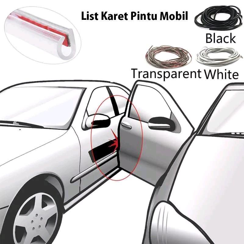 Karet list pintu mobil model U 1 Meter