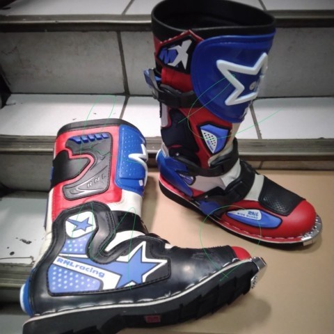 Sepatu Trail NEW MX RNL  trabas enduro cross adventure boots - Hitam, 39