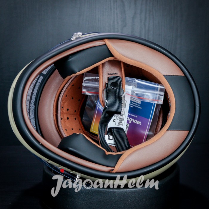 ZEUS HELM ZS816E SOLID | IVORY | RETRO ZS 816E CLASSIC ZS-816E - M