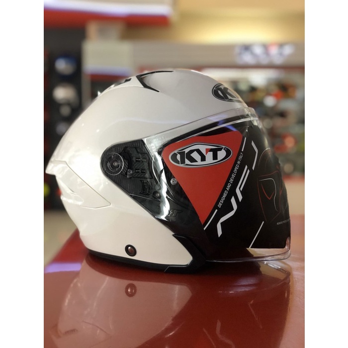 KYT NFJ Solid White