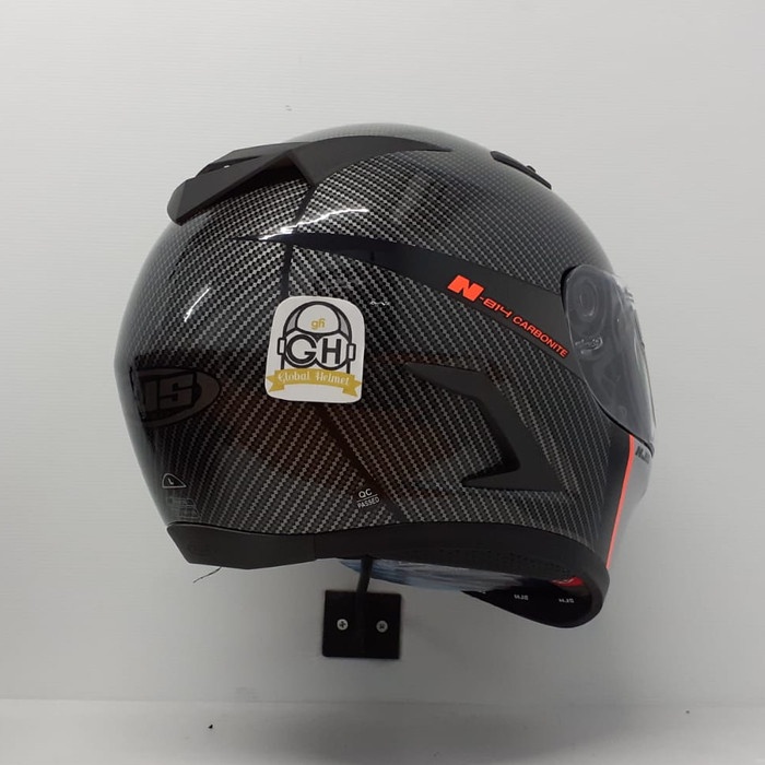 Helm NJS Shadow N 814 Full face Double Visor Black Orange Stabilo - XL