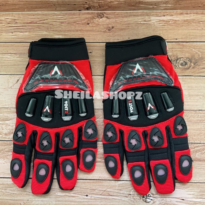 sarung tangan scoyco mx14 - merah scoyco, M