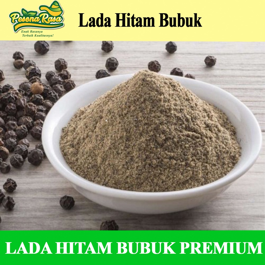 

Lada Hitam Bubuk Murni 50 GR / Black Pepper Powder 50 gr / Pure Lada Hitam Bubuk