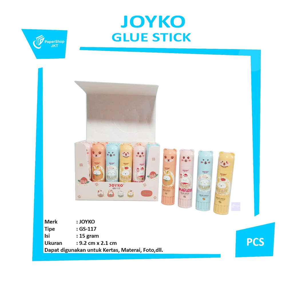 

JOYKO Glue Stick - Lem Batang GS-117 - 15gr Damarudoll - Pcs