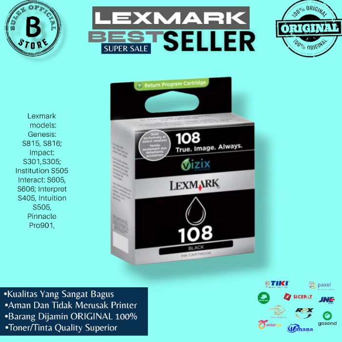 Tinta Lexmark 108 Black ORIGINAL 100%