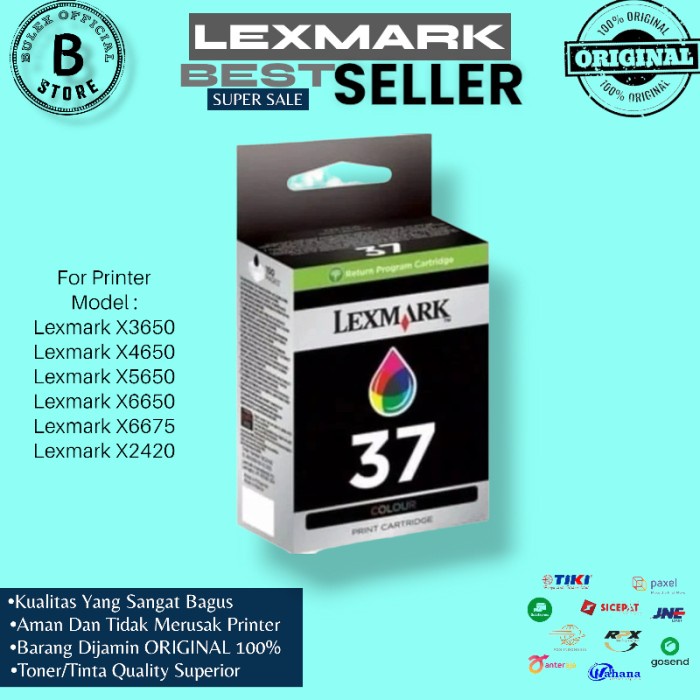 Tinta Lexmark 37 Colour ORIGINAL 100%