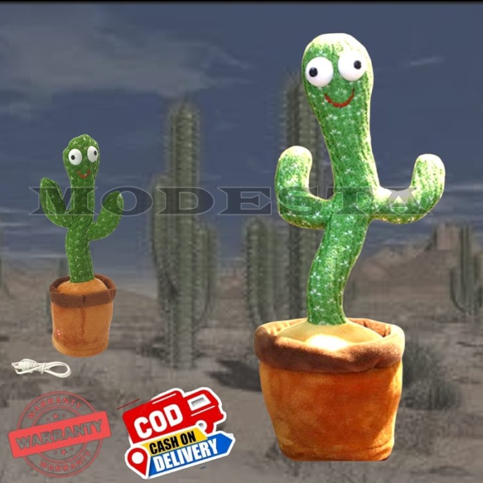 Mainan Kaktus Goyang Joget Bisa Bicara Boneka kaktus