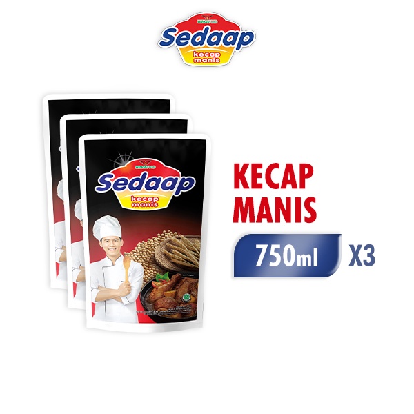 

Sedaap Kecap Pouch 750 ml x 3