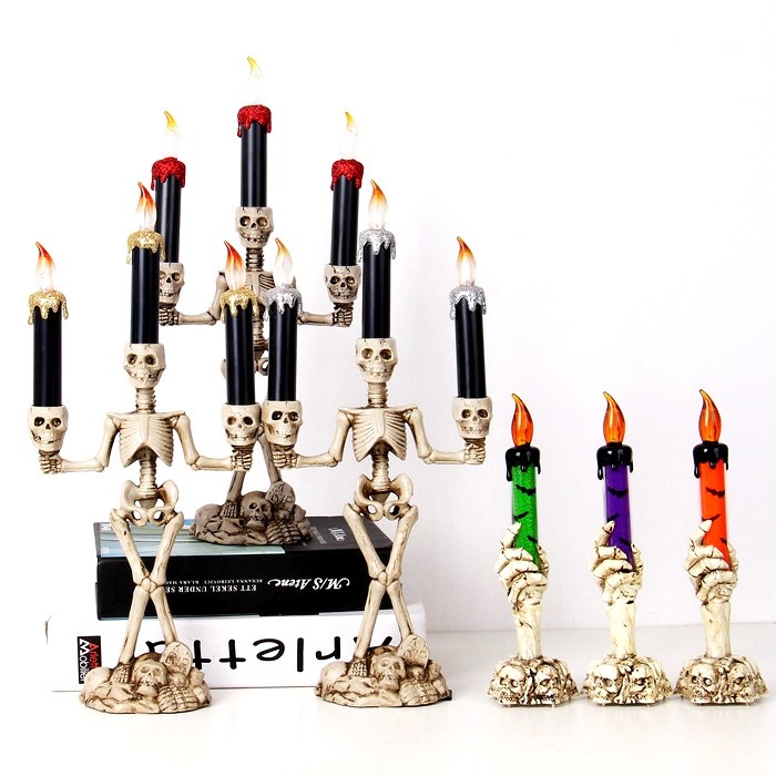 

GROSIR Lampu Lilin Tengkorak Dekorasi Halloween Pajangan Lampu Antik Skull Dekorasi Halloween Harga Grosir Termurah