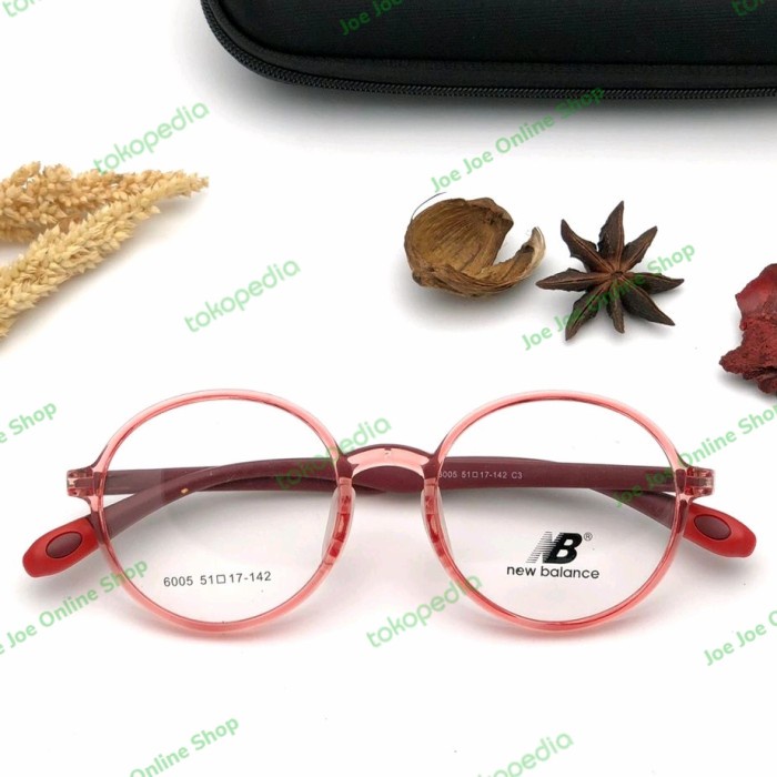 frame kacamata bulat minus anak laki laki perempuan ringan lentur - HANYA FRAME