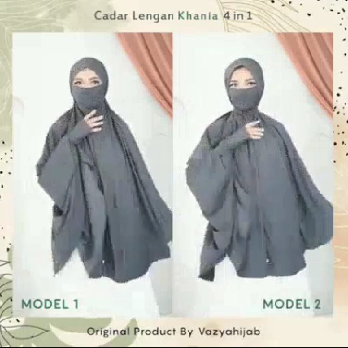 ✨LARIS✨ -French khimar lengan hijab cadar tangan jilbab masker kerudung niqab