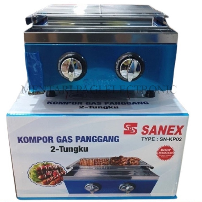KOMPOR PANGGANG 2 TUNGKU SANEX / KOMPOR SOSIS / GRILL