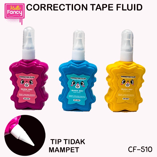 

Correction Fluid Pen / Tipex Cair / Tipe-x Koreksi Cair isi 12 pcs - CF-510