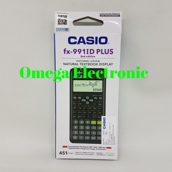 

Casio FX 991 ID Plus - Scientific Kalkulator