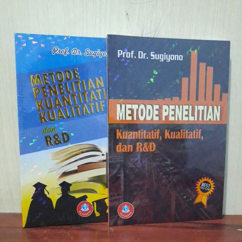Paket 2 Buku Metode Penelitian Kuantitatif Kualitatif dan R&amp;D Terlaris - Prof.Dr.Sugiyono Terlaris