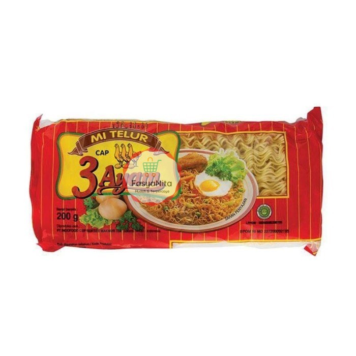 

Mie Telor 3 Ayam [200 gr] - Bungkus Kuning - Bungkus Kuning - FasyAnita Mart Denpasar