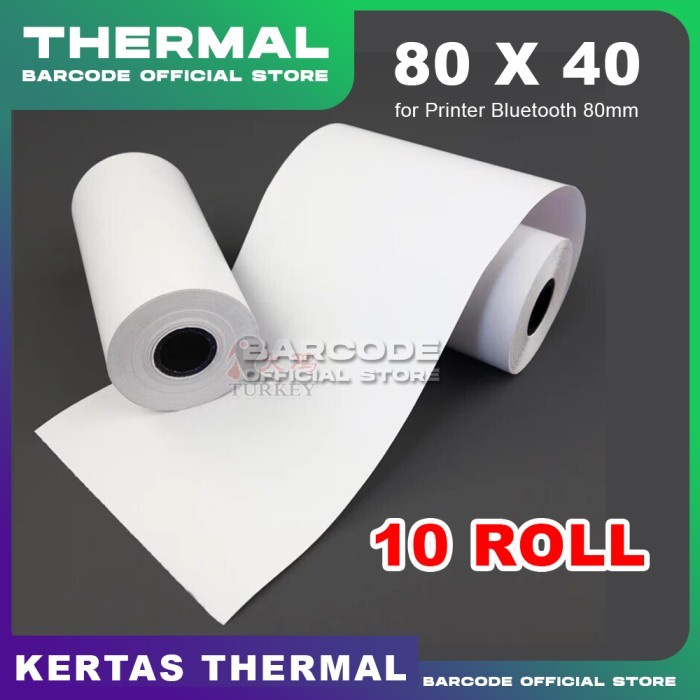 

Kertas Struk Thermal Printer KasirEpson TMT82X (80 x 40 mm) 10 ROLL SS27