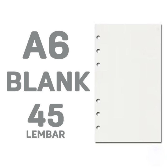

Ring Binder 6 Lubang A6 Aesthetic Binder Transparan Note Map Binder - TRANSPARAN