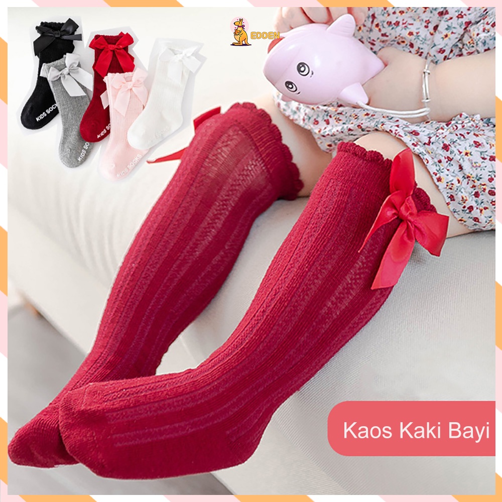 Edden COD  Kaos Kaki bayi anak Perempuan Panjang Kaus kaki bayi anak lucu