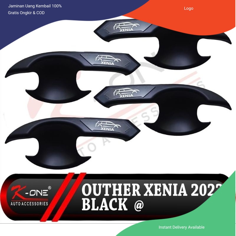 Outer/mangkok handle hitam doff elegant Xenia 2022-2023. Aksesoris mobil