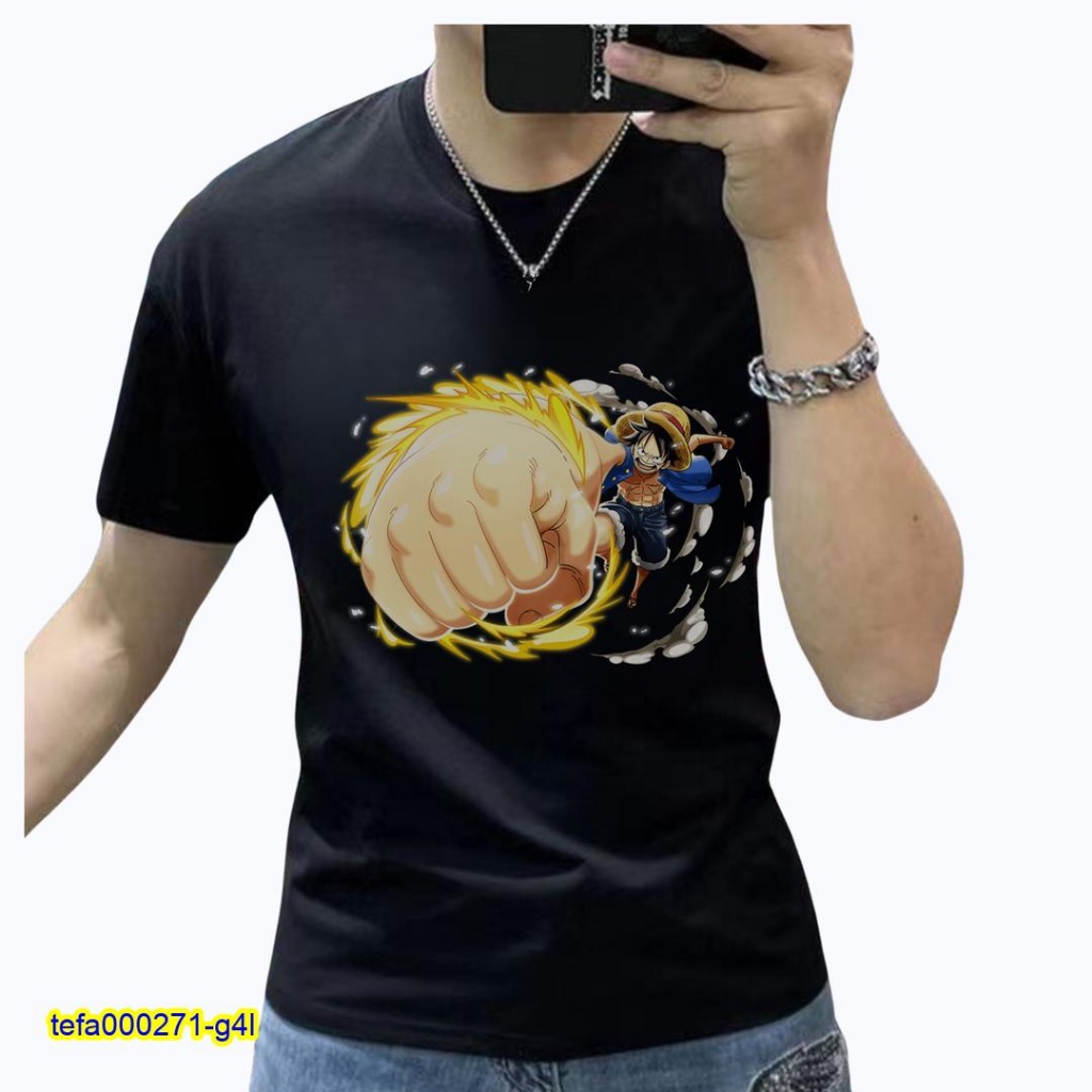 KAOS LUFFY ONE PIECE KAOS ANIME ONE PIECE LUFFY KAOS KEREN PRIA DISTRO ONE PIECE ORIGINAL KAOS KATUN