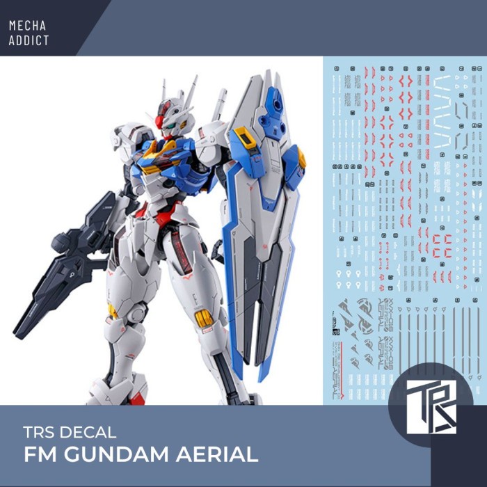 Water Slide Decal FM Full Mechanic Gundam Aerial by TRS Transamsphere