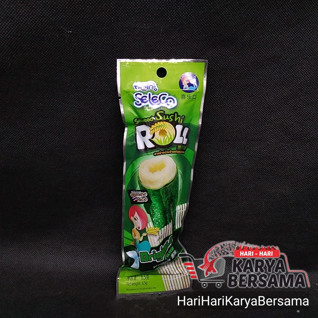 

SELECO SEAWEED SUSHI ROLL ORIGINAL FLAVOUR 6.5GR