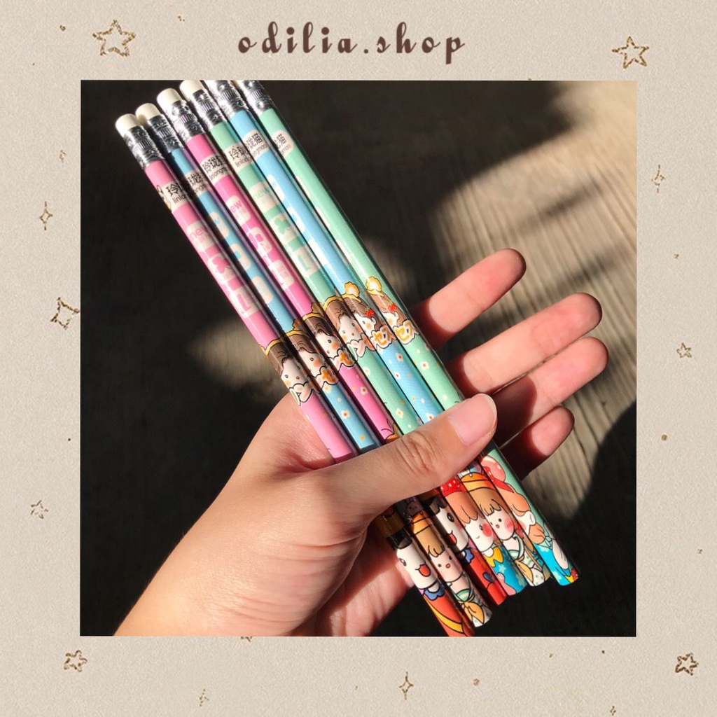 

Pensil HB Aesthetic Karakter Chibi Girl Lucu Summer Kawaii Pencil Cute Korea Stationery Murah Atk Banjar Alat Tulis Sekolah Kantor Aksesoris Souvenir Kado Belajar Anak Peralatan Menulis Menggambar Penghapus Fancy Estetik Bujo Banjarbaru Bjb Odilia.Shop