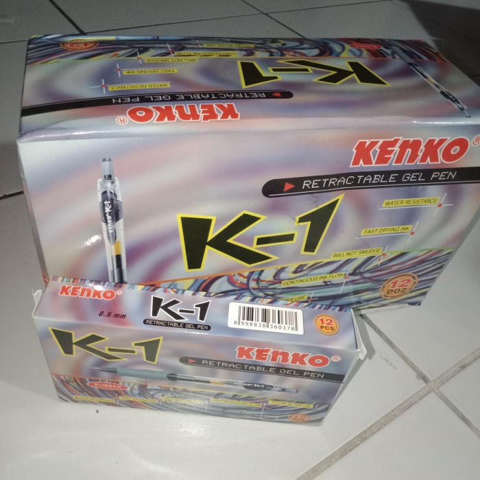 

[New]/Promo Pulpen Kenko K1 Hitam..1 lusin