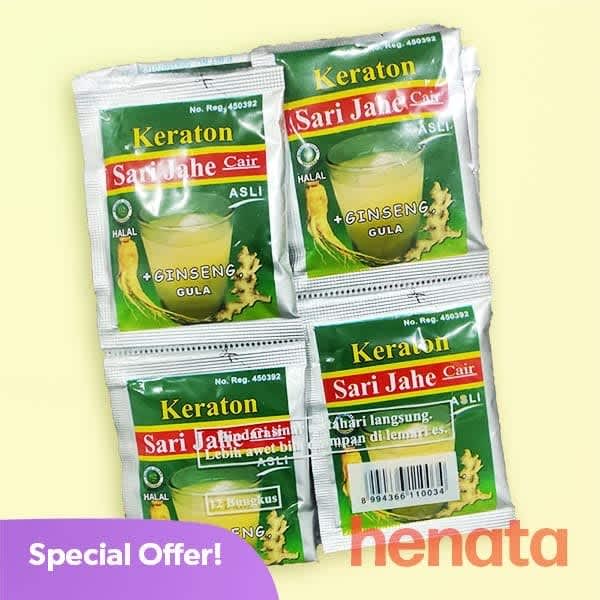 

Sari Jahe Keraton Sachet Renceng (isi 12 sachet)