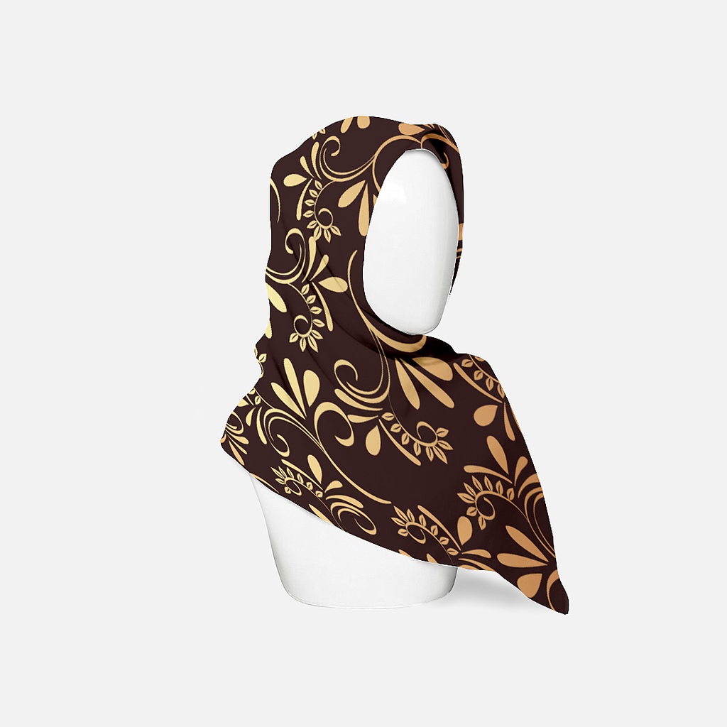 HIJAB SEGI EMPAT CUSTOM DESAIN - VOAL