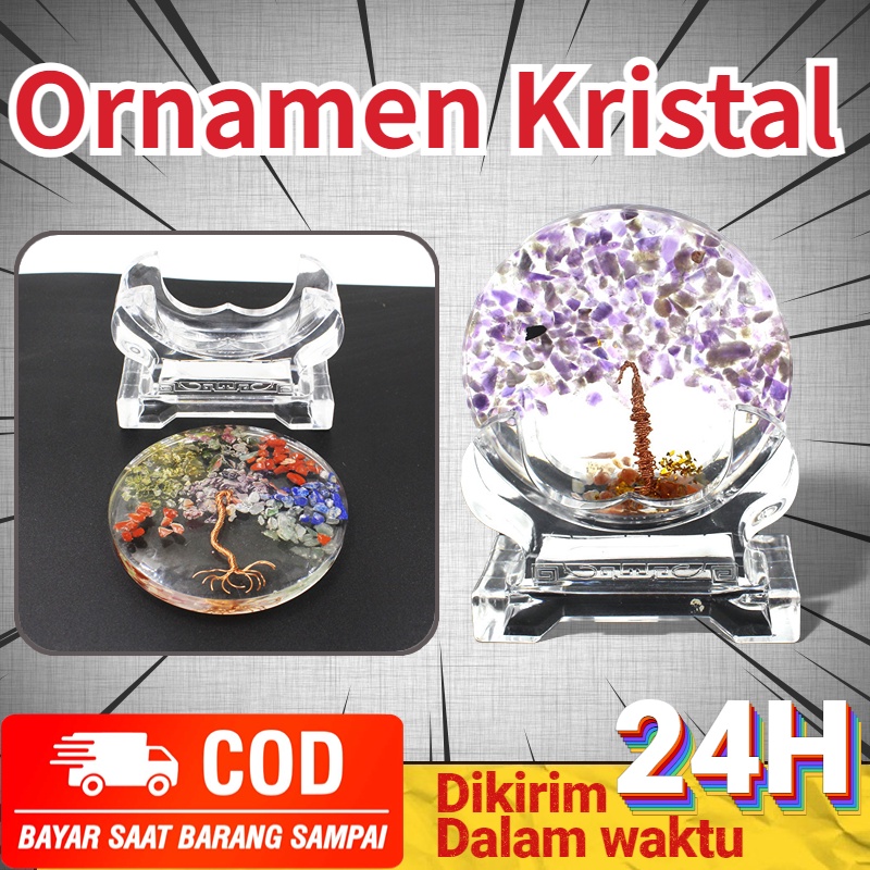 Ready Stock Ornamen Kristal  Orbicular Bulat Alami Alat Peraga Dekorasi Hotel Pernikahan Hadiah Spes