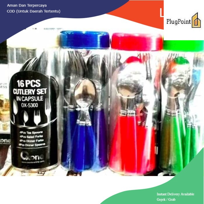 Cutlery Set 16PCS In Capsule - Sendok Garpu Set Oxone OX-5300