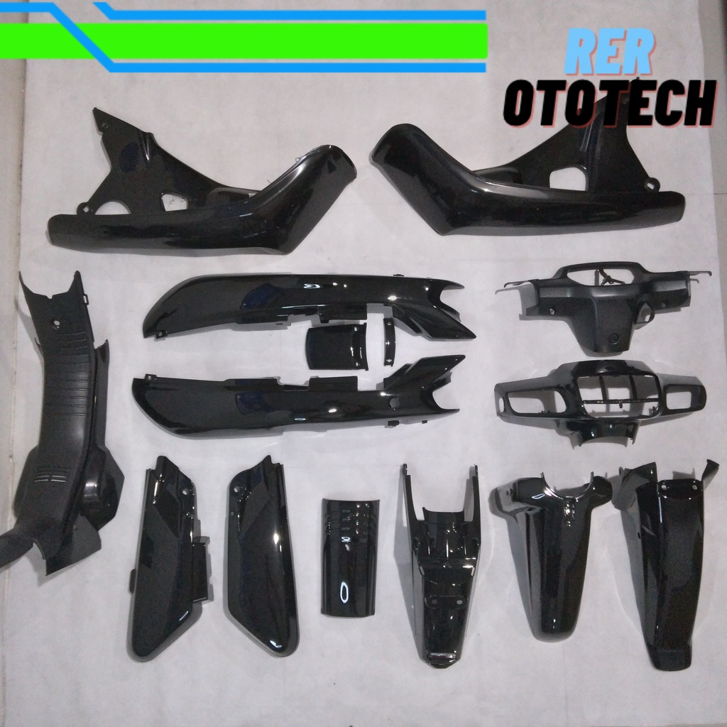 Full Body Astrea Grand Sabit Bulus Legenda Impressa Hitam WIN | complete set bodi kasar halus motor 