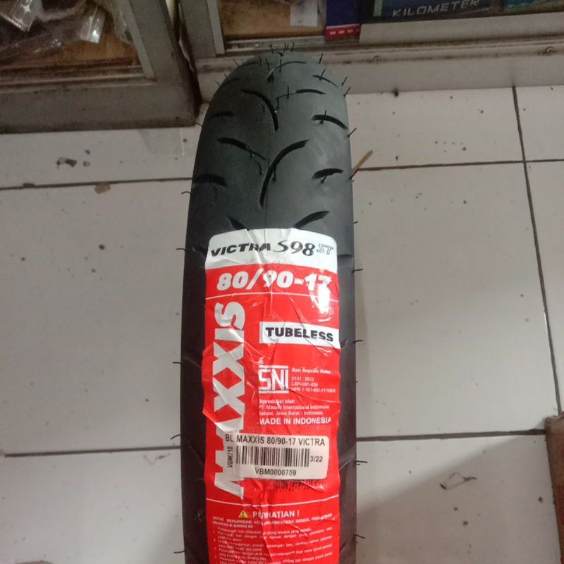 MAXXIS 80/90-17 VICTRA S98ST Ban Luar Maxxis Tubeless Ring 17 100% Original For All Luar Motor 80 90
