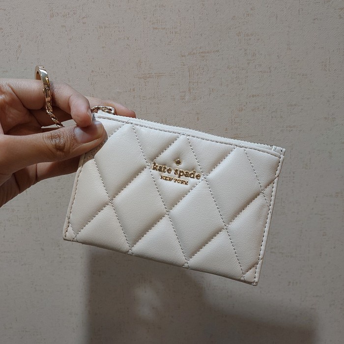 

kate spade card holder carey white