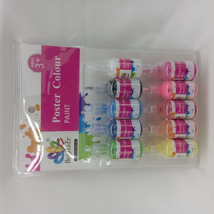 

Cat Aklirik Poster Colour Paint Isi 10 Warna/Aklirik Colour Paint