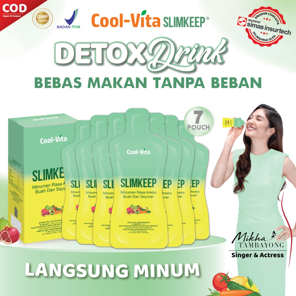 Coolvita Slimkeep Detox Drink  1 Box SEGEL (7 Pouch)