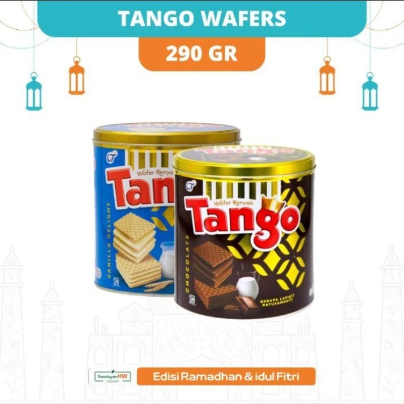 

TANGO WAFER KALENG VANILA/ COKLAT 290GR