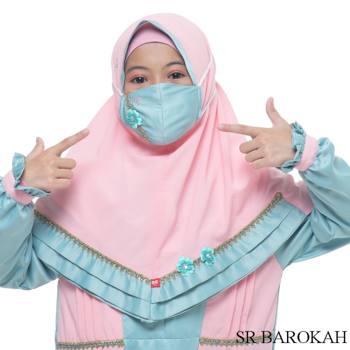 Rabbani - Setelan Baju Gamis Anak Perempuan Bani Batuta Khimar Hafiz Saniyah
