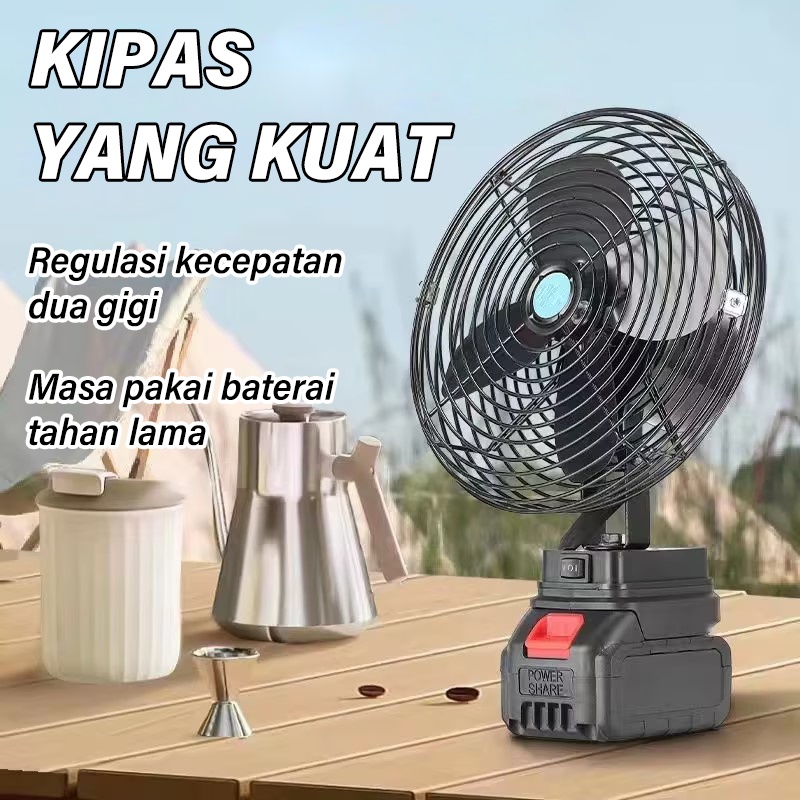 

kipas listrik Portable Cordless Charging 6 "Dukungan Kipas Angin Industri Baterai Baterai Tahan Lama