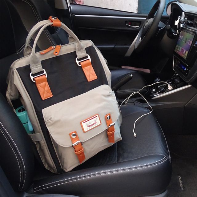 Tas Punggung Kapasitas Besar untuk Wanita, Tas Ransel Ibu-ibu Multifungsi Tas Ibu Portabel Multifung