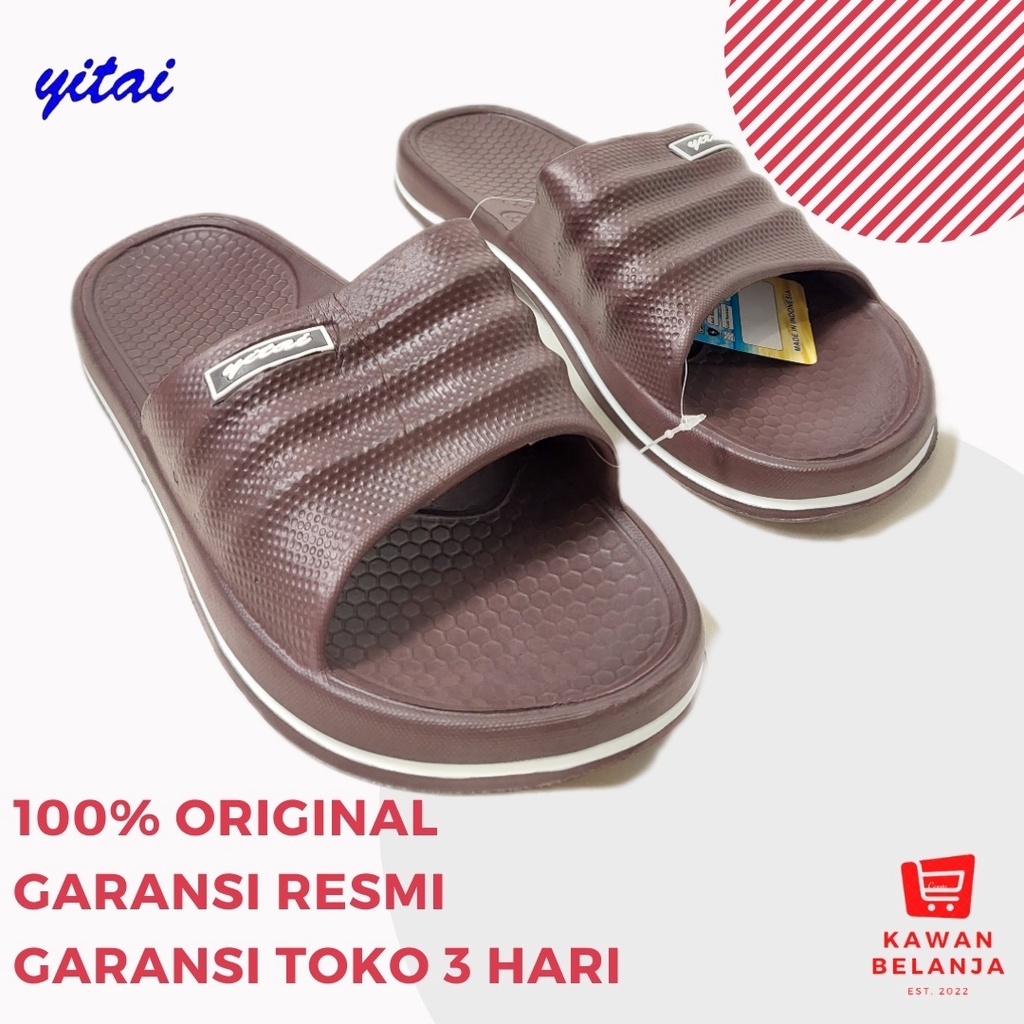 Sandal Selop EVA Karet Kokop Yitai 810 Pria Wanita Anak Biru Hitam Coklat Sandal Rumah Sandal Fashio